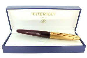 1990S WATERMAN EDSON RUBY RED ROLLERBALL PEN MINT CONDITION