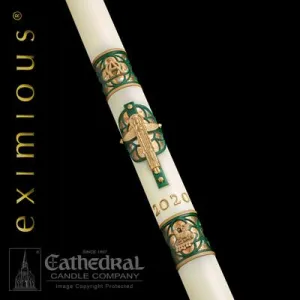 2-1/16" x 36" Christus Rex Eximious Paschal Candle