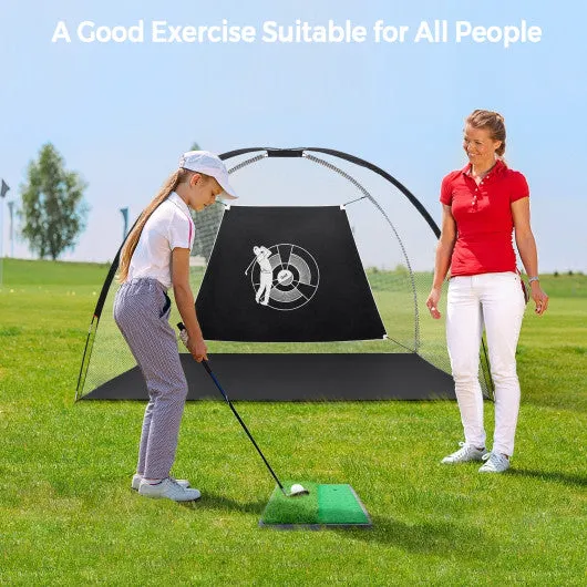 3-in-1 Portable 10 Feet Golf Practice Set