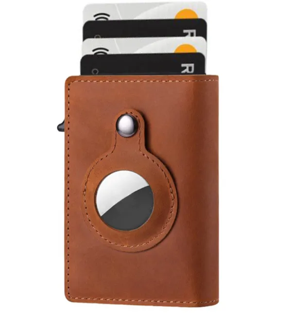 AirTag Wallet Anti Theft Bullet Card Bag