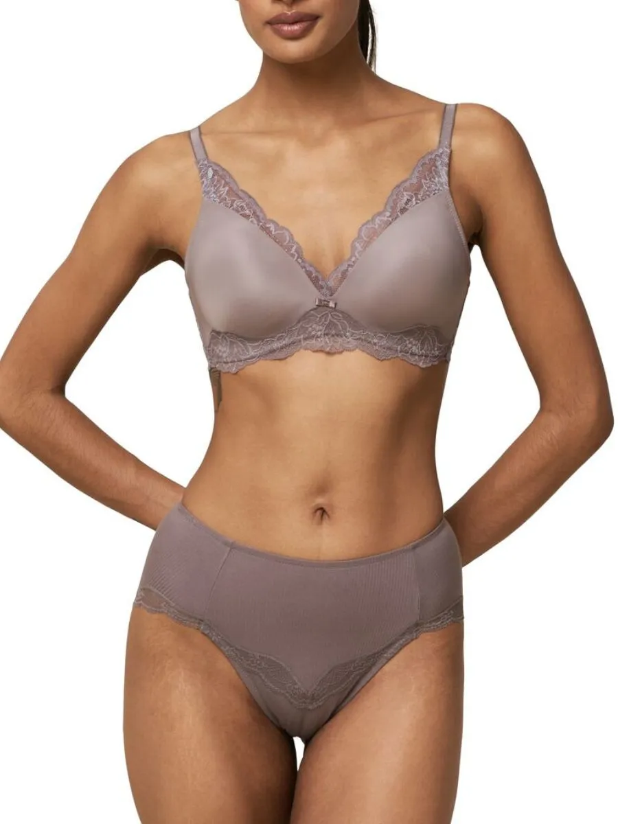 Amourette Charm Padded Bralette - Pigeon Grey