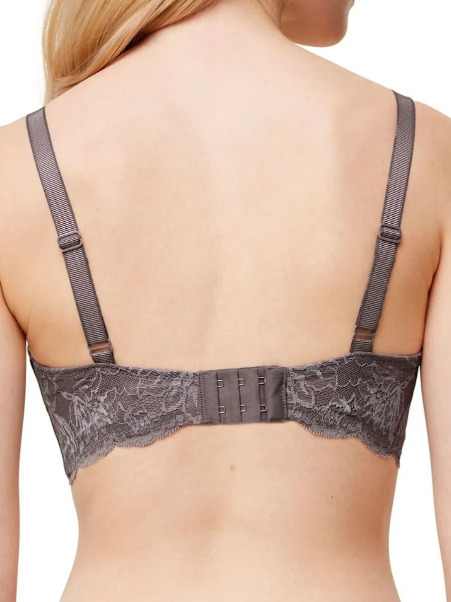 Amourette Charm Padded Bralette - Pigeon Grey