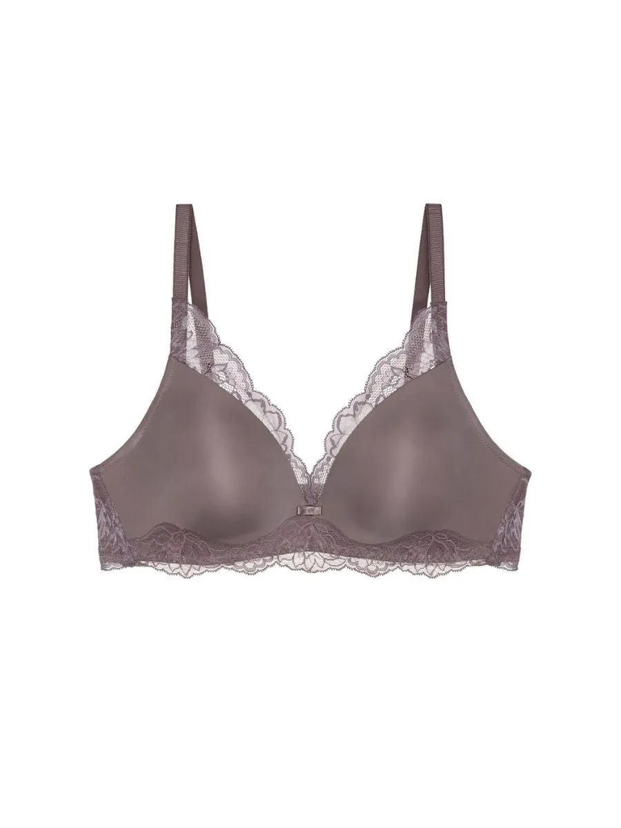 Amourette Charm Padded Bralette - Pigeon Grey