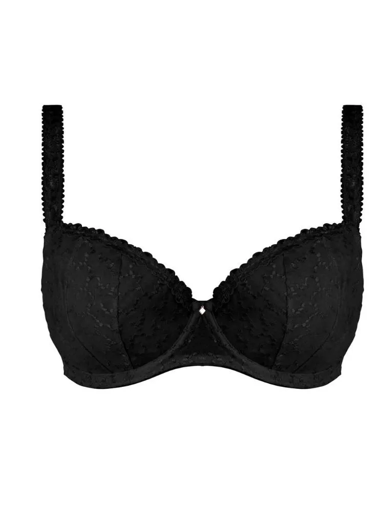 Ana Half Cup Bra - Black