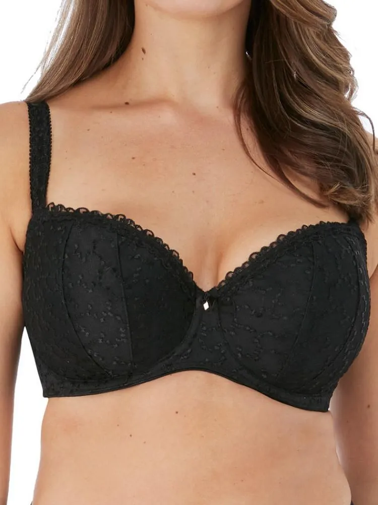 Ana Half Cup Bra - Black