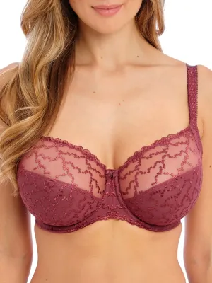 Ana Side Support Bra - Rosewood