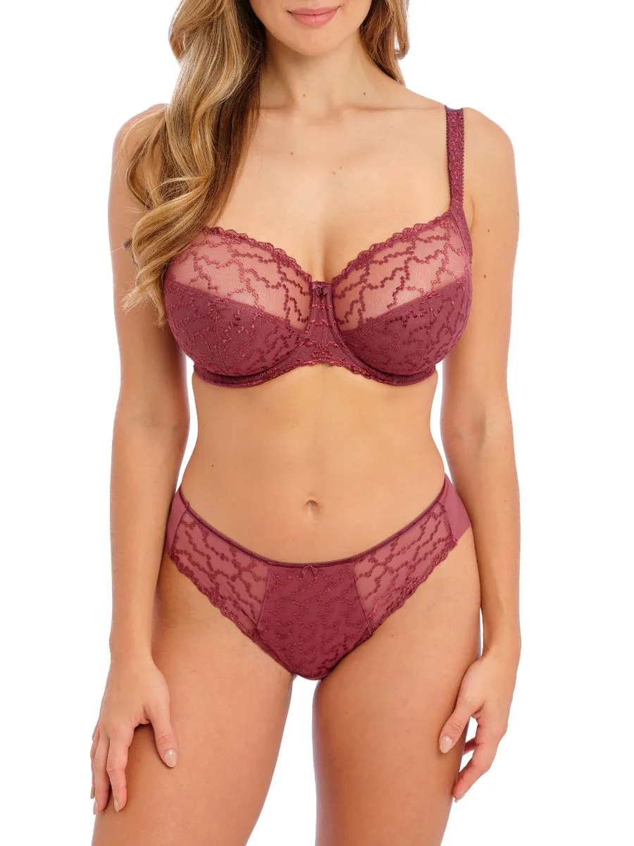 Ana Side Support Bra - Rosewood