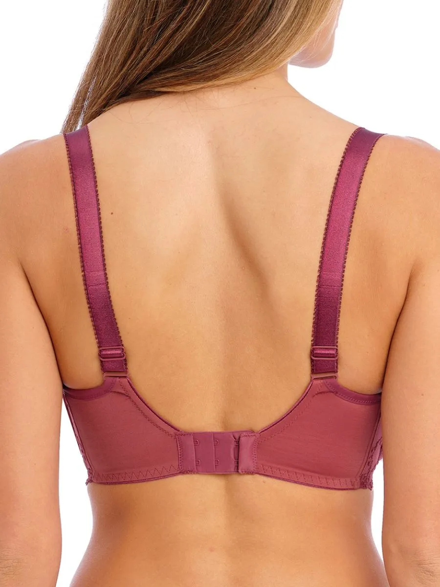 Ana Side Support Bra - Rosewood