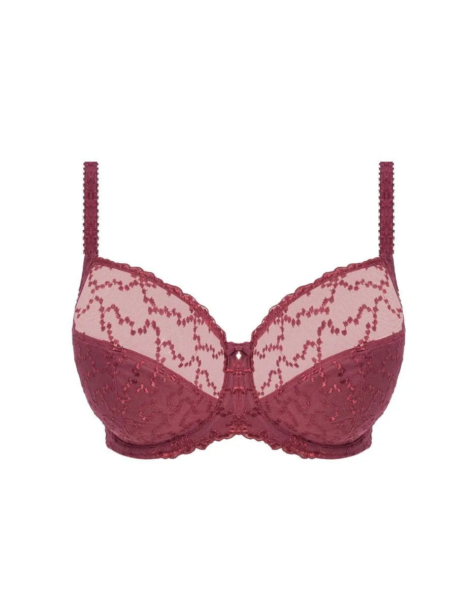 Ana Side Support Bra - Rosewood