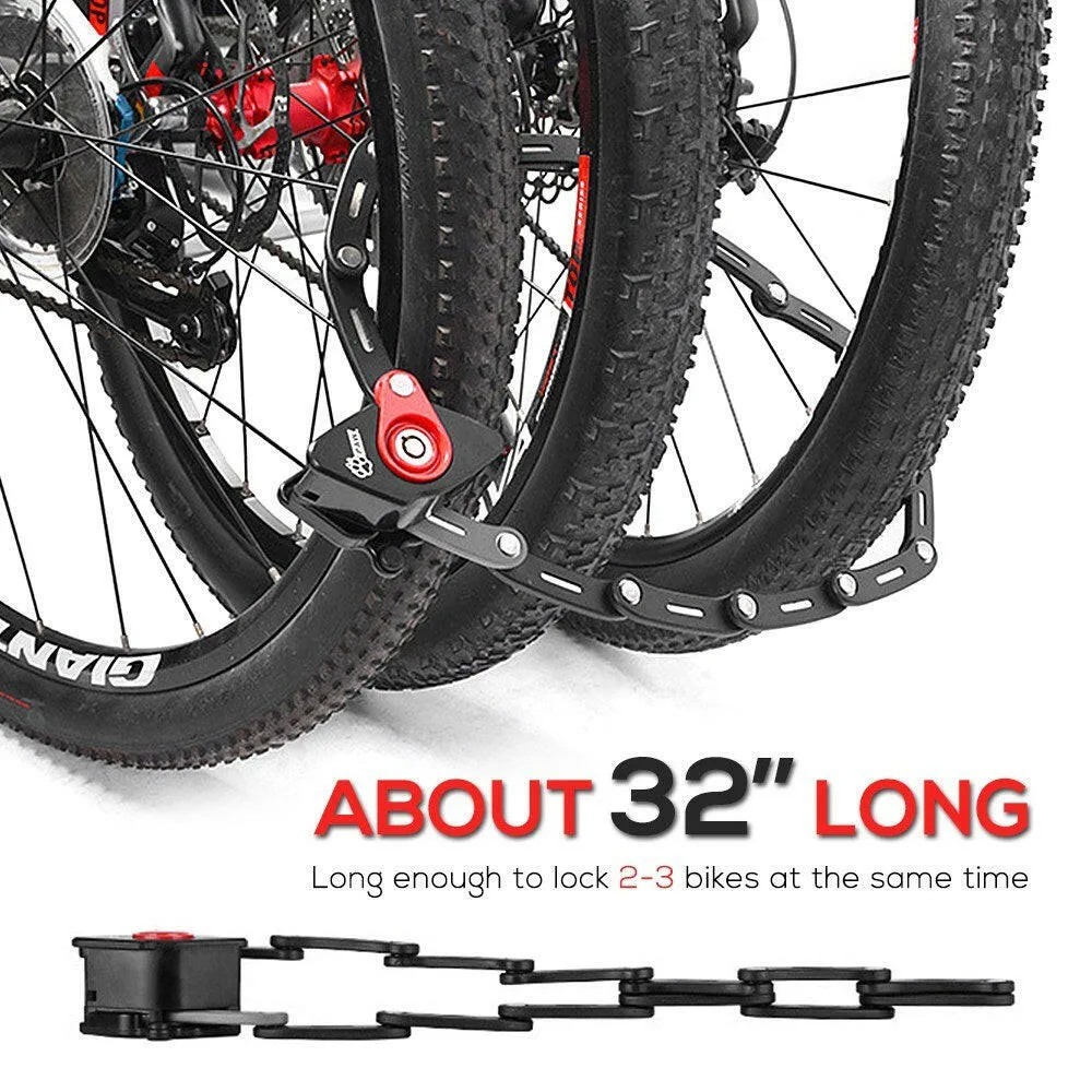 Anti-theft Bike Lock Foldable MTB Road Bike Lock