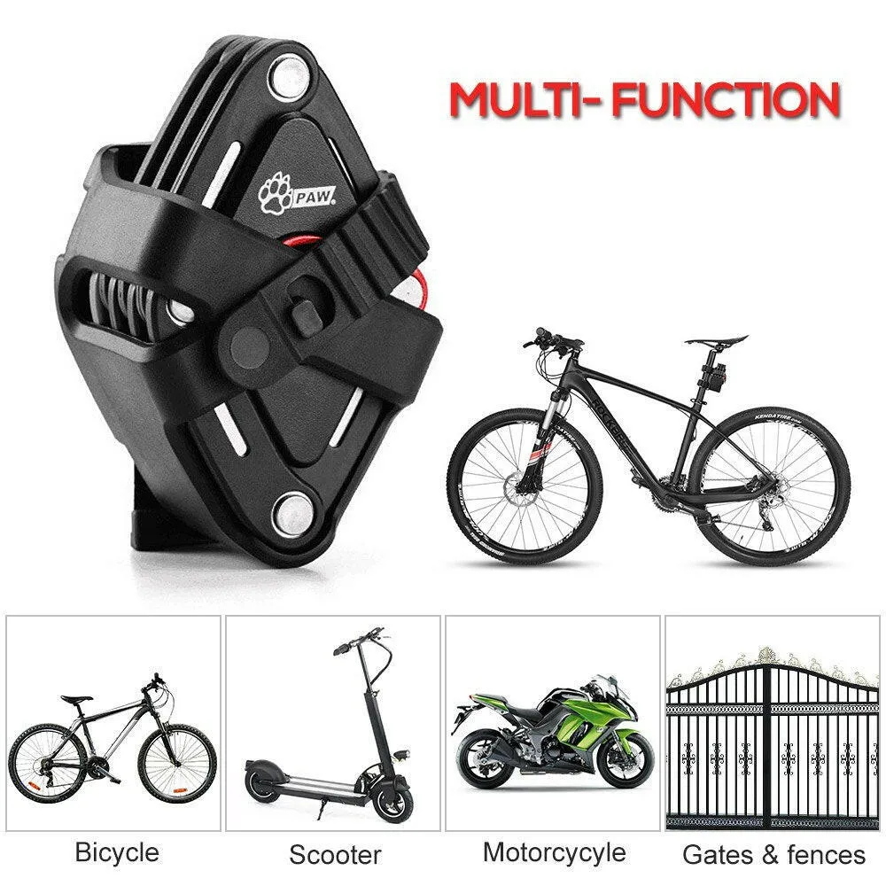 Anti-theft Bike Lock Foldable MTB Road Bike Lock