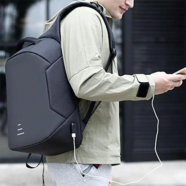 Anti-Theft Laptop Backpack with USB Charging Port and Headphone Jack