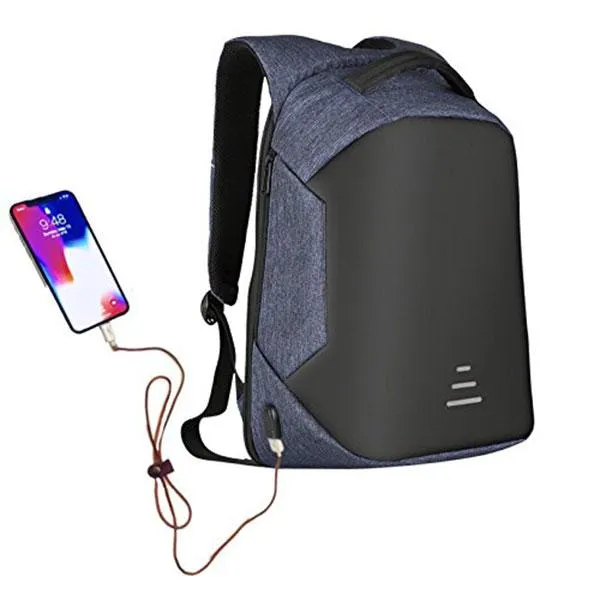 Anti-Theft Laptop Backpack with USB Charging Port and Headphone Jack