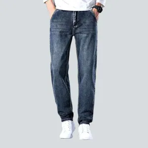 Anti-theft pocket men's casual jeans