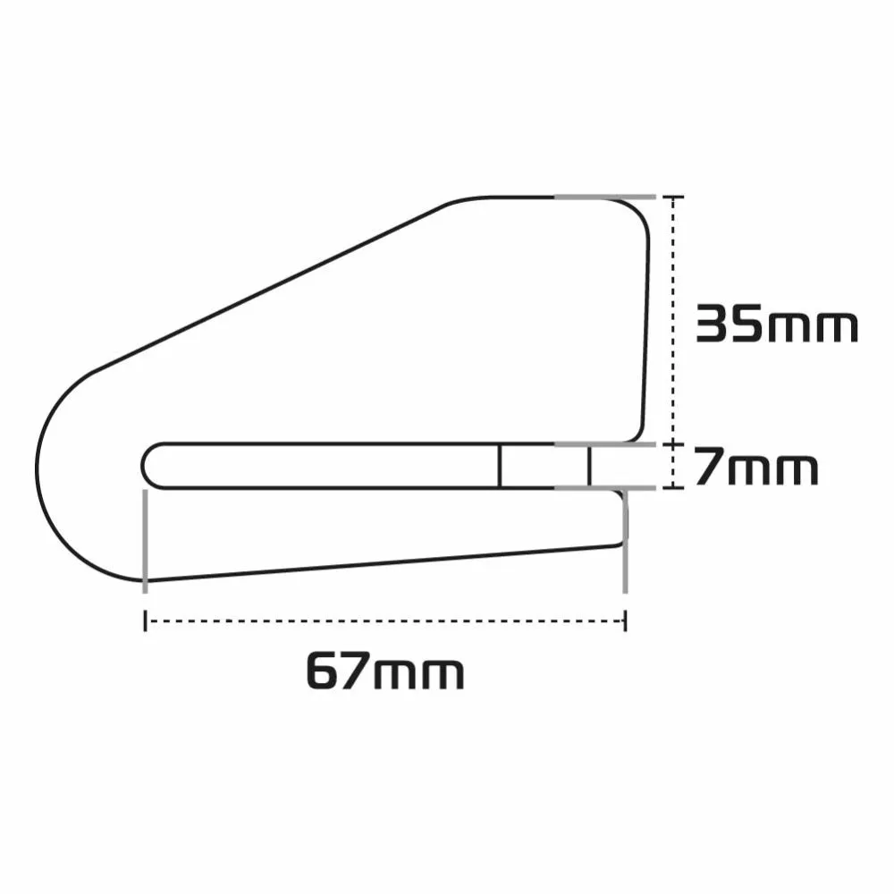 Aprilia Rally Oxford LK217 Alpha XA14 Motorcycle Alarm Motorbike Disc Lock Yellow