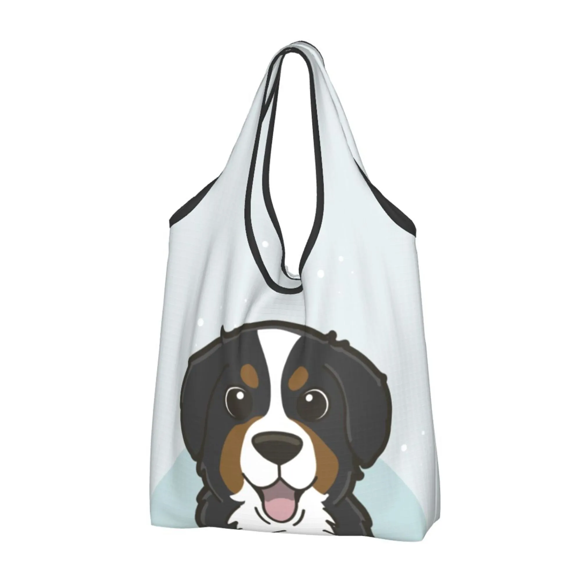 Bernese Mountain Dog Foldable Eco Bag | Durable & Waterproof Reusable Bag