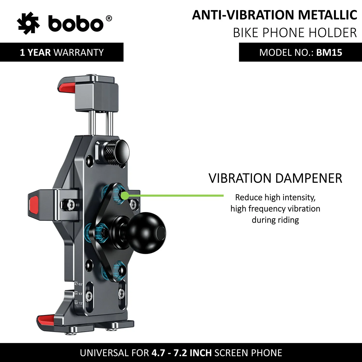 BM15 - Anti-Vibration Metallic (No Charger)