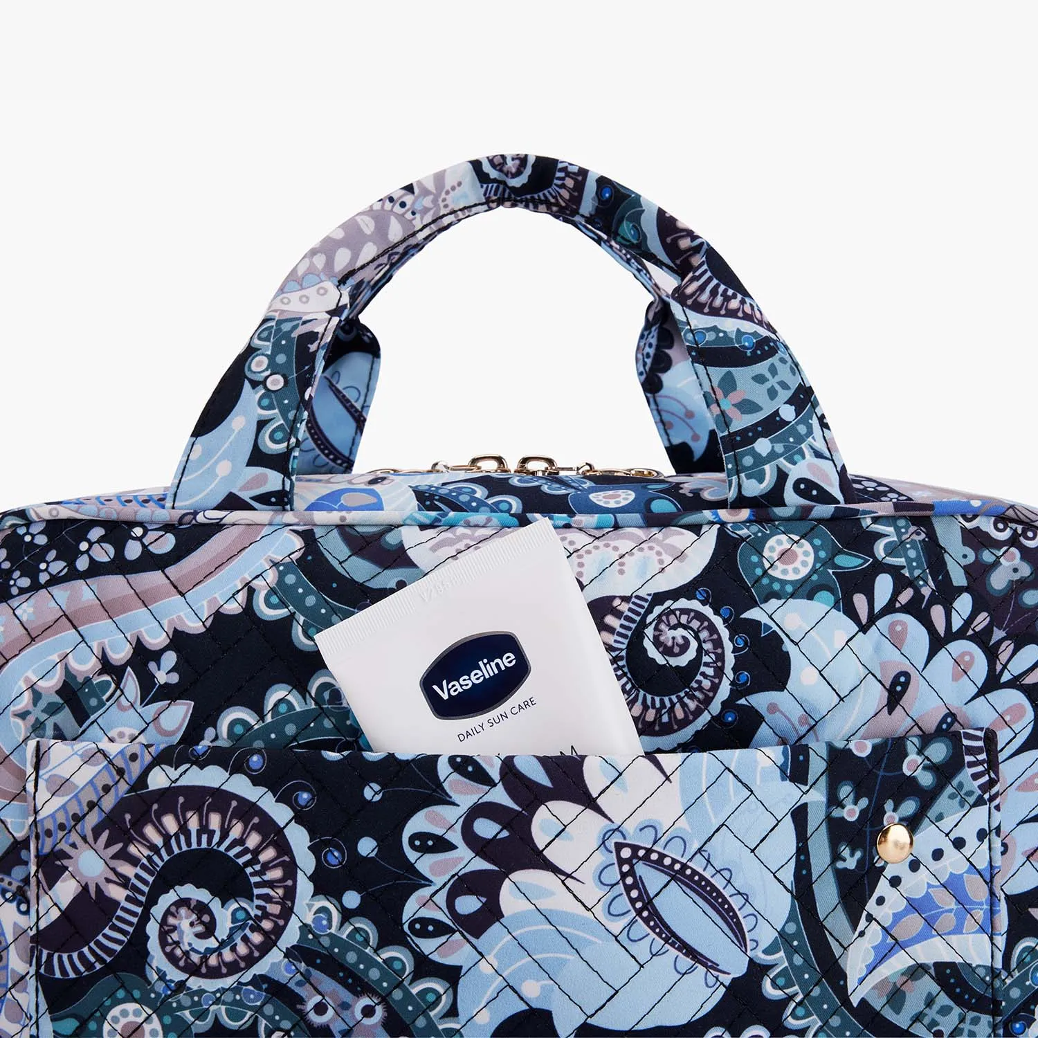 Bonchemin Blue Paisley The Space Saver Toiletry Bag