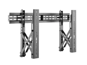 BRATECK 37"-70" Pop-Out Video Wall Mount Bracket. Max Load 45kg. Lateral Shift Brackets with Built-In Level Adjustment. Anti Theft Locking Hole. Max. VESA 800 x 400. Black