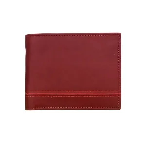 Burgundy Men's Leather Wallet