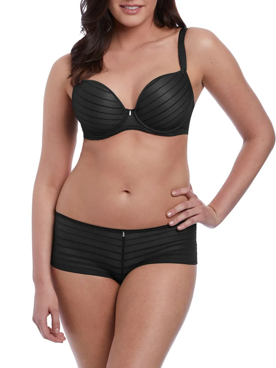 Cameo Moulded Plunge Bra - Black