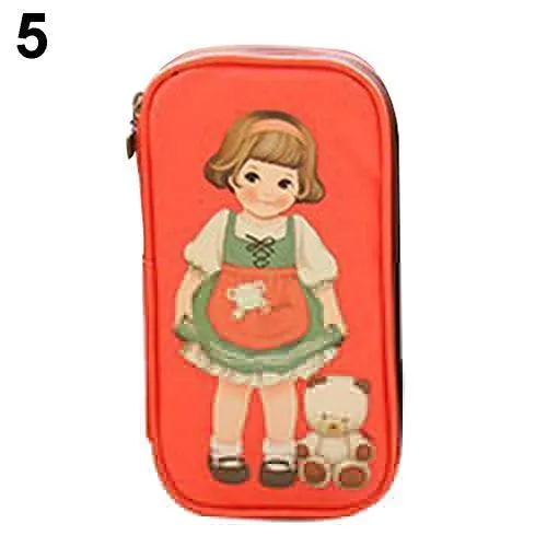 Charming Cartoon Doll Girl Design Makeup Organizer Pouch