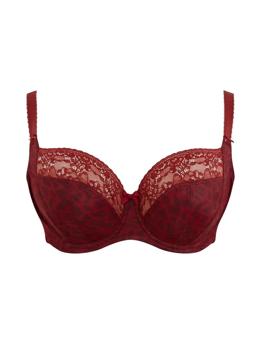 Chi Chi Balcony Bra - Red Animal