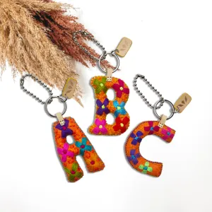 Consuela | Orange Felt Letter Charms