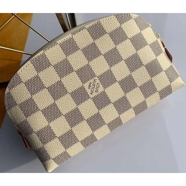 Cosmetic Pouch Pm Bag Damier Azur Canvas N60024