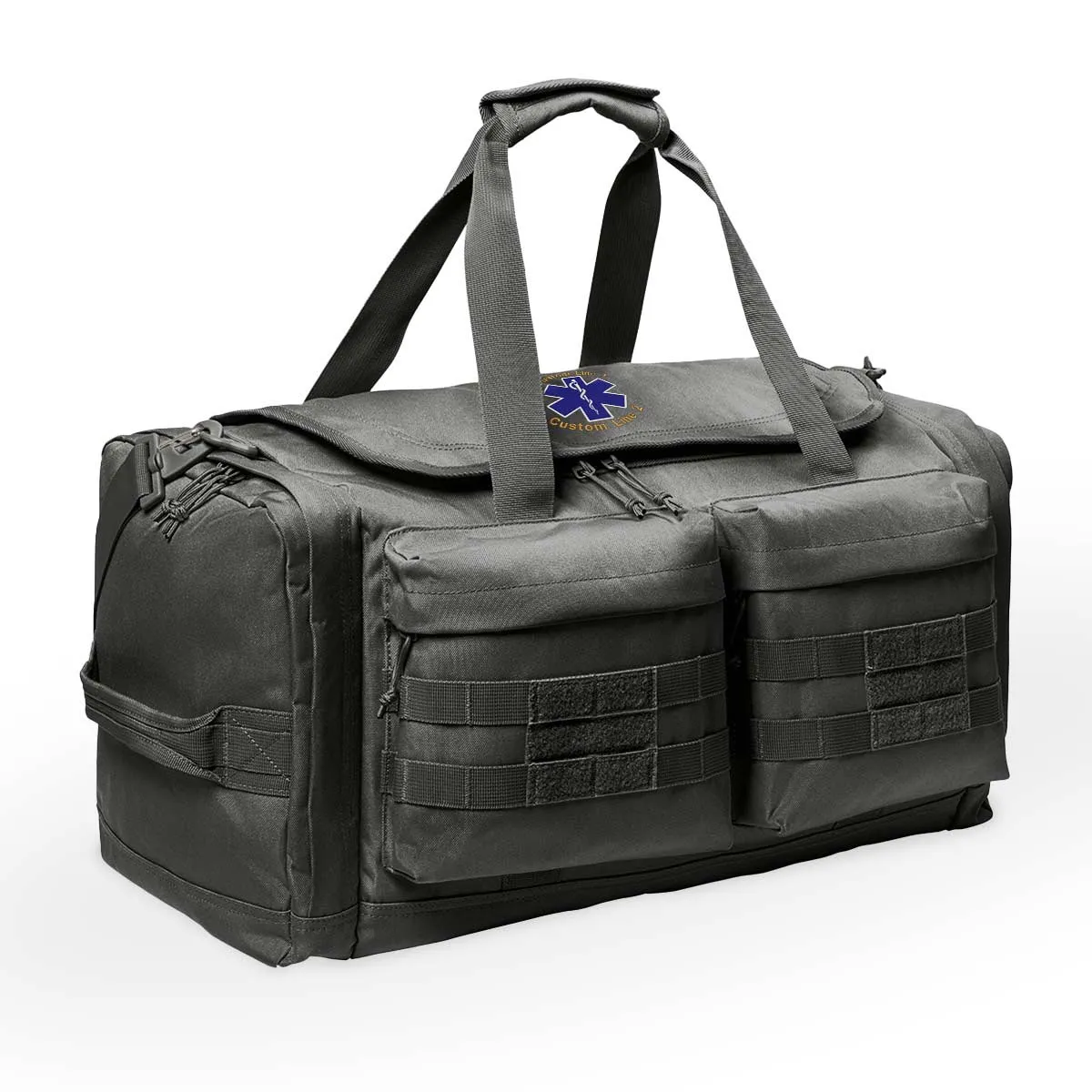 Customized Tactical Duffel Bag with with Star of Life Embroidery