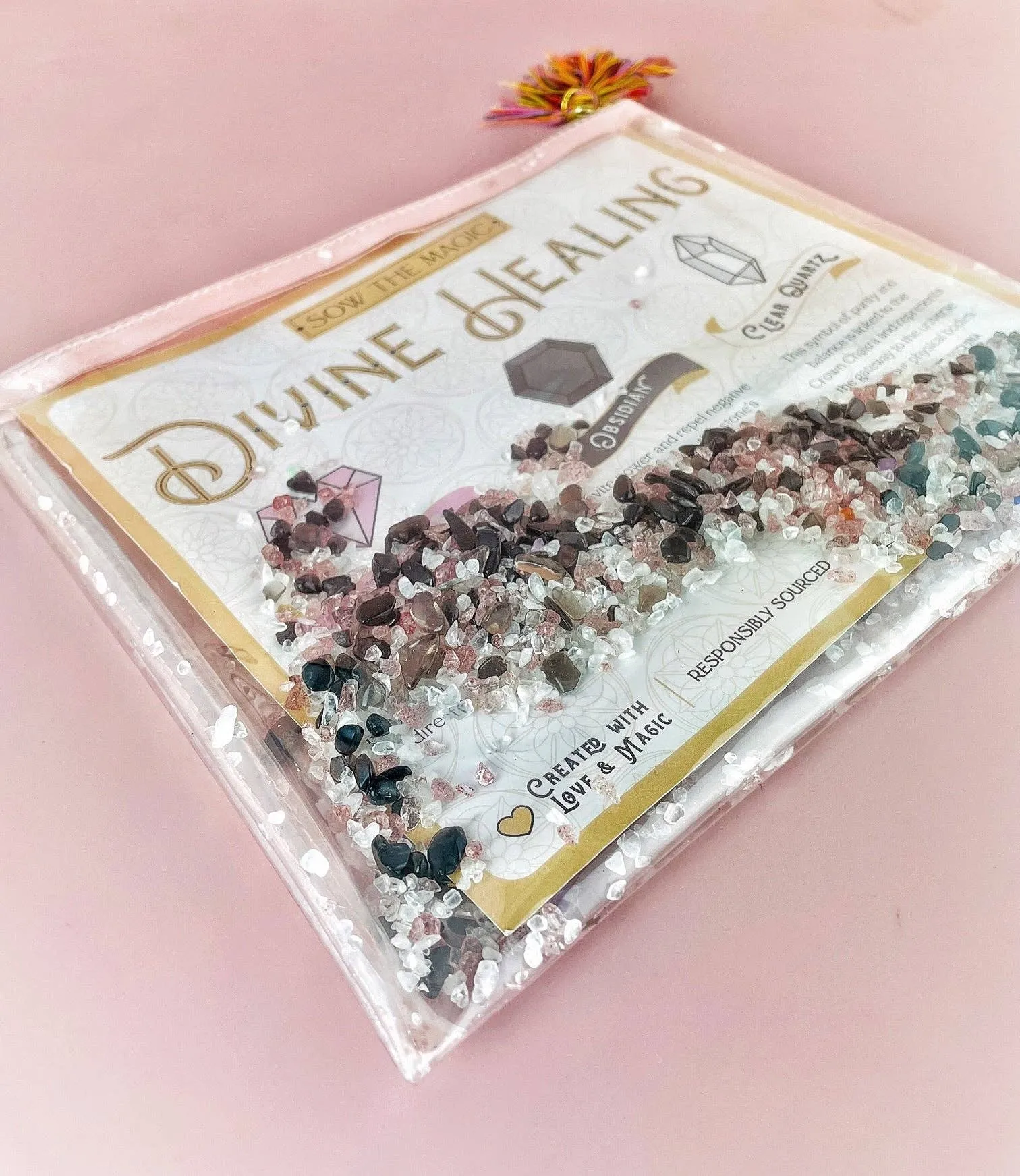 Divine Healing Gemstone Cosmetic Bag