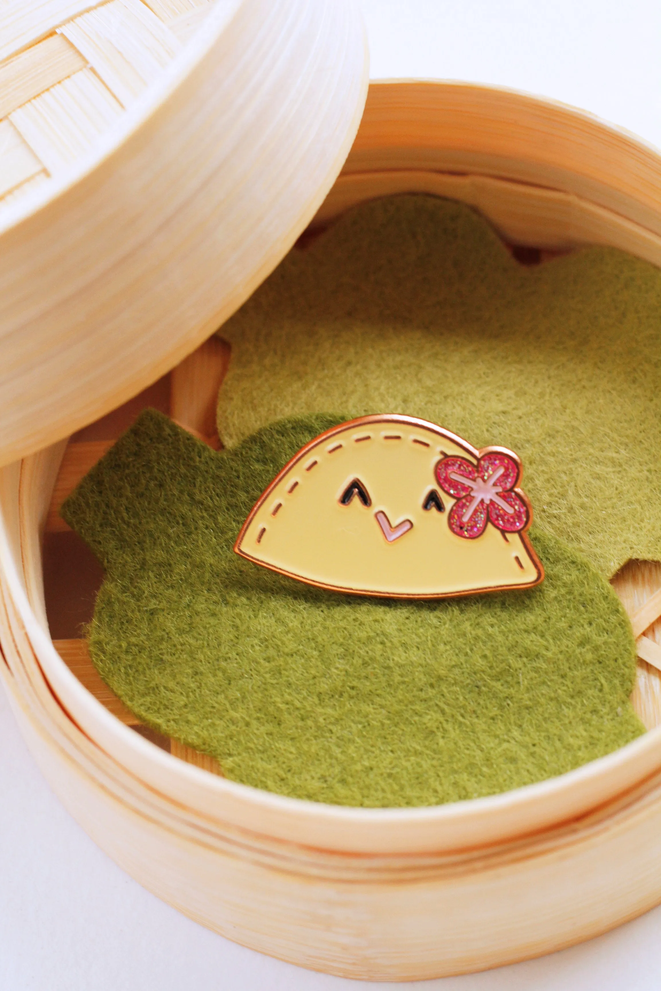 Dumpling Enamel Pin