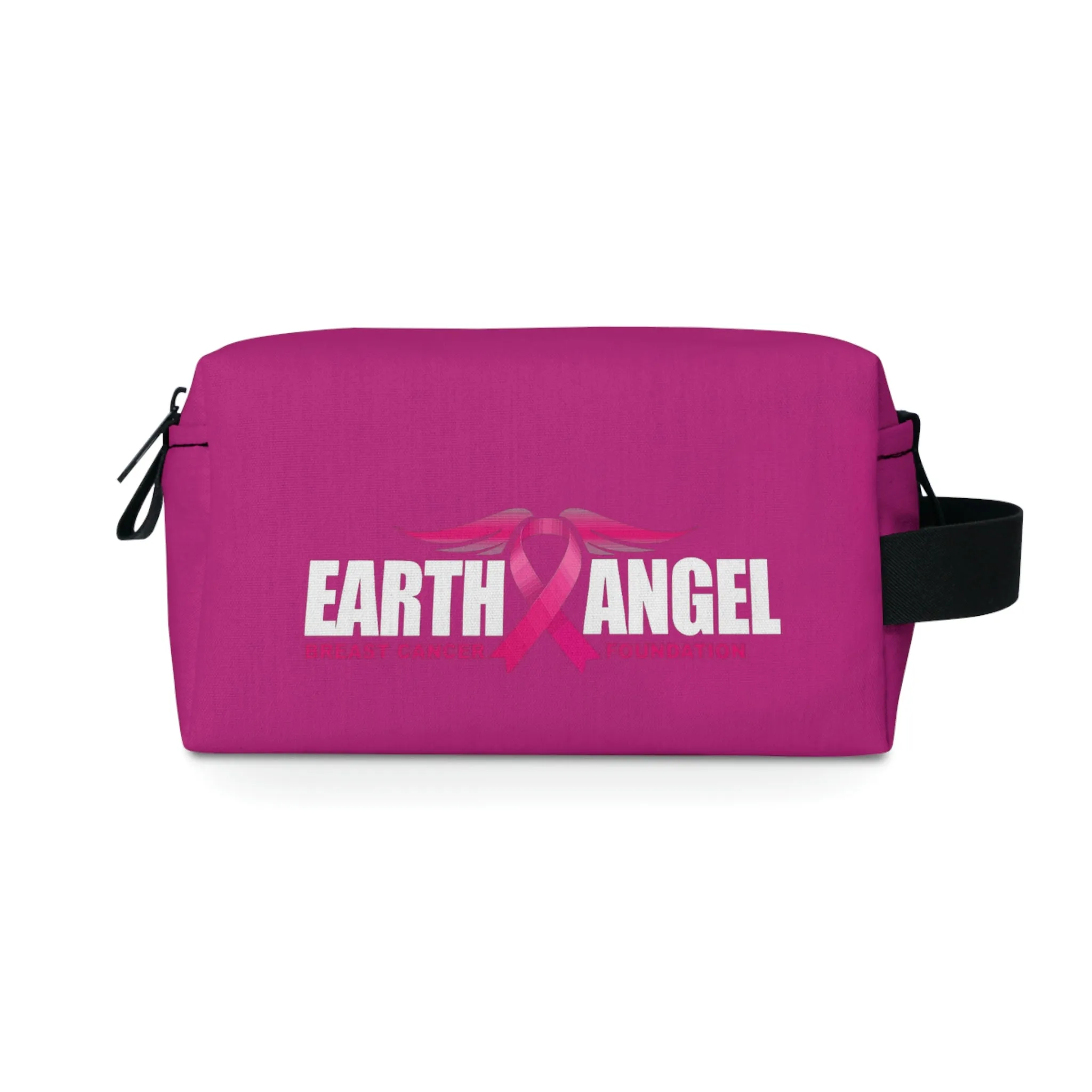 Earth Angel Pink Black Toiletry Bag