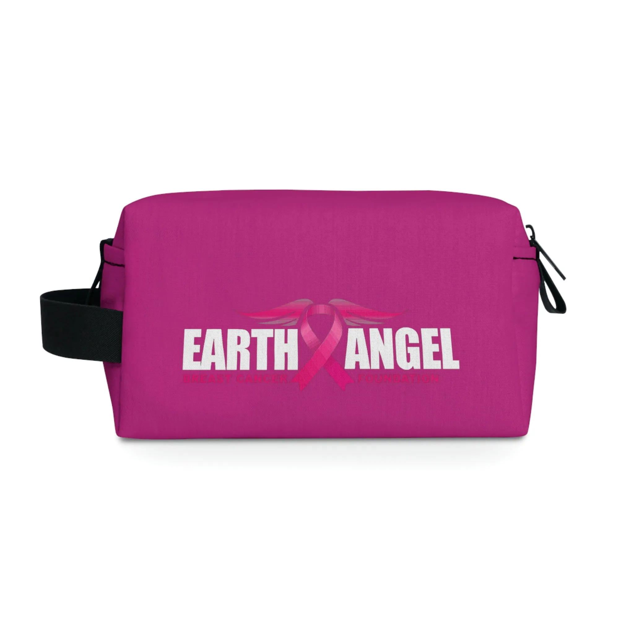 Earth Angel Pink Black Toiletry Bag