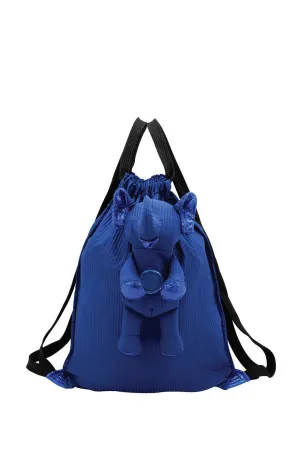 ELEPH FOLDABLE PLEAT - BACKPACK : Blue