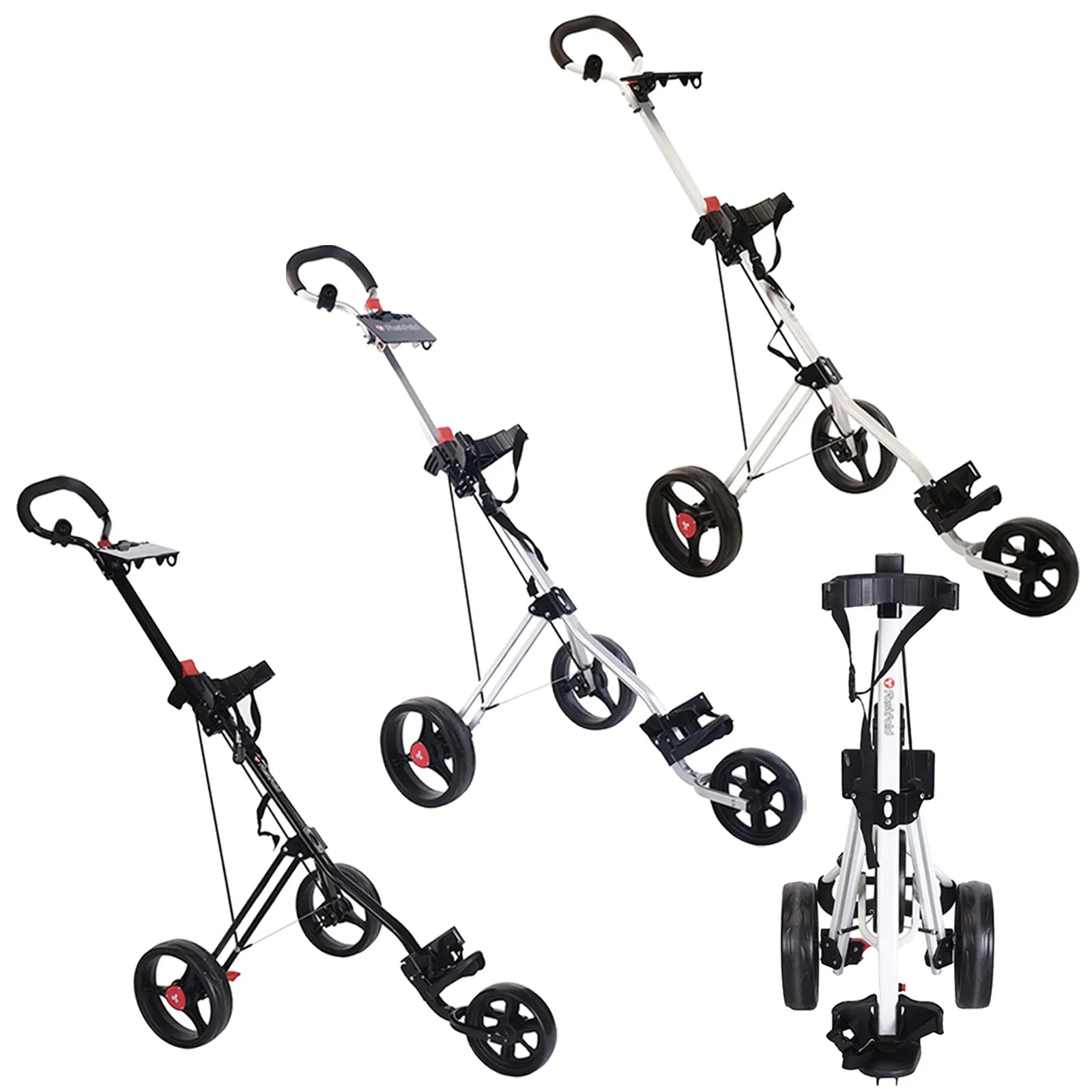 FastFold Force 3-Wheel Compact Golf Trolley