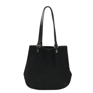 FENDI Tote Bag Nylon Black Auth bs4673