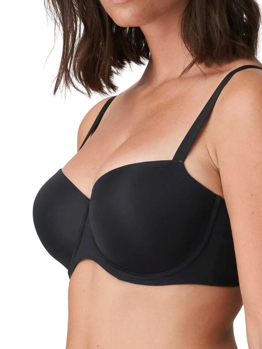 Figuras Padded Balcony Bra - Charcoal