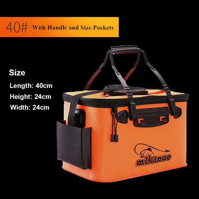 FISH Portable EVA Fishing Bag Collapsible Fishing Bucket Live Fish Box