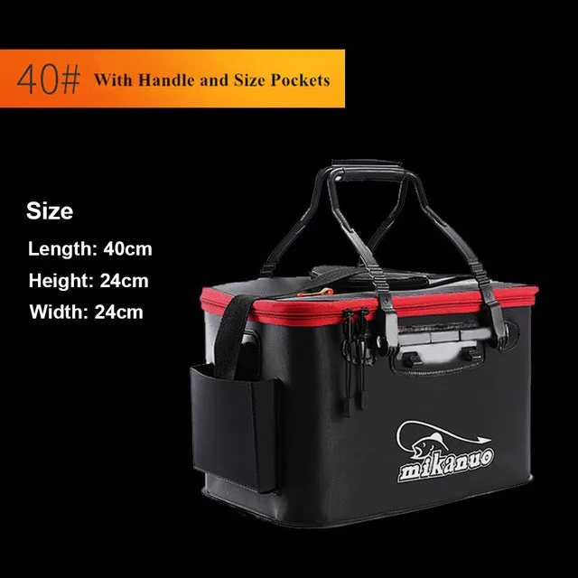 FISH Portable EVA Fishing Bag Collapsible Fishing Bucket Live Fish Box