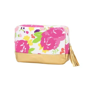 Floral Cabana Cosmetic Bag - Personalized