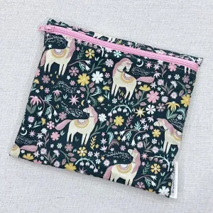 Floral Horses Reusable Sandwich Bag