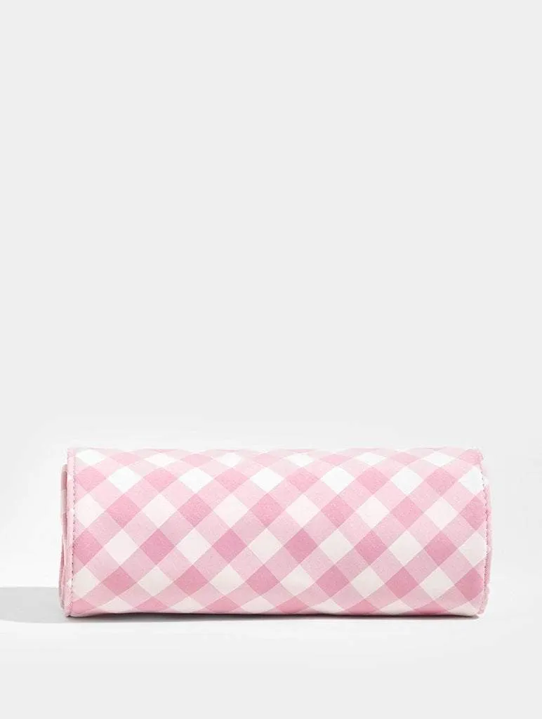 Gingham Makeup Roll