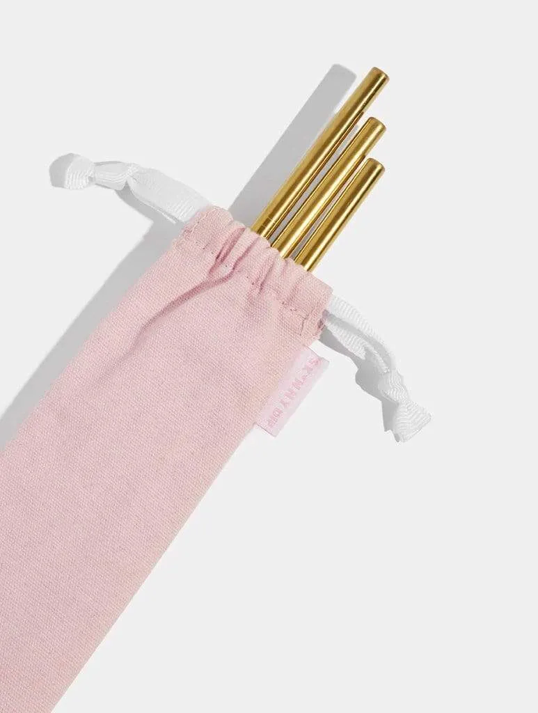 Gold Reusable Straws