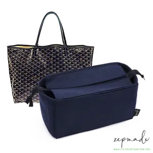 Goyard St Louis and Goyard Anjou Bag Organizer Insert, Bag Organizer with Zipper Top Closure and Double Bottle Holders