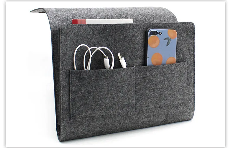 Hanging felt storage bag