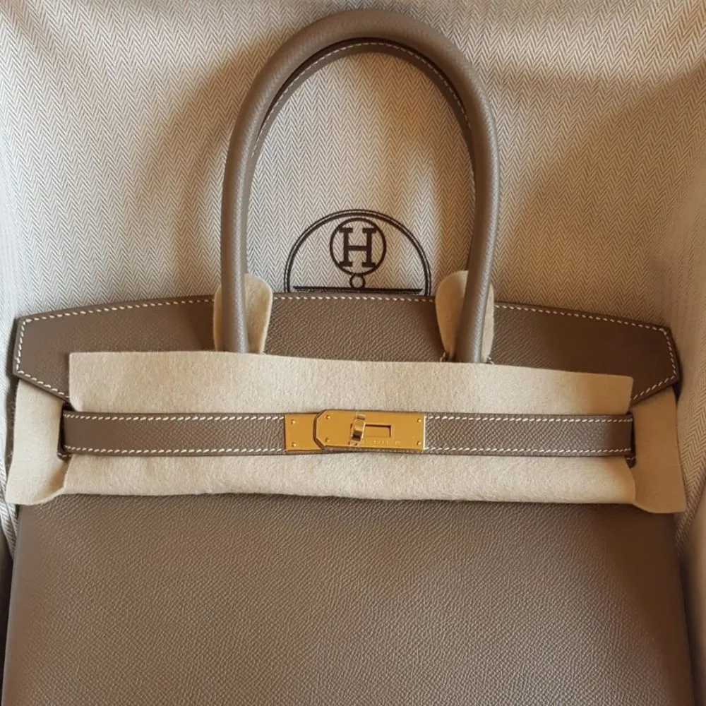 Hermès Birkin 30 Etoupe Epsom Gold Hardware GHW