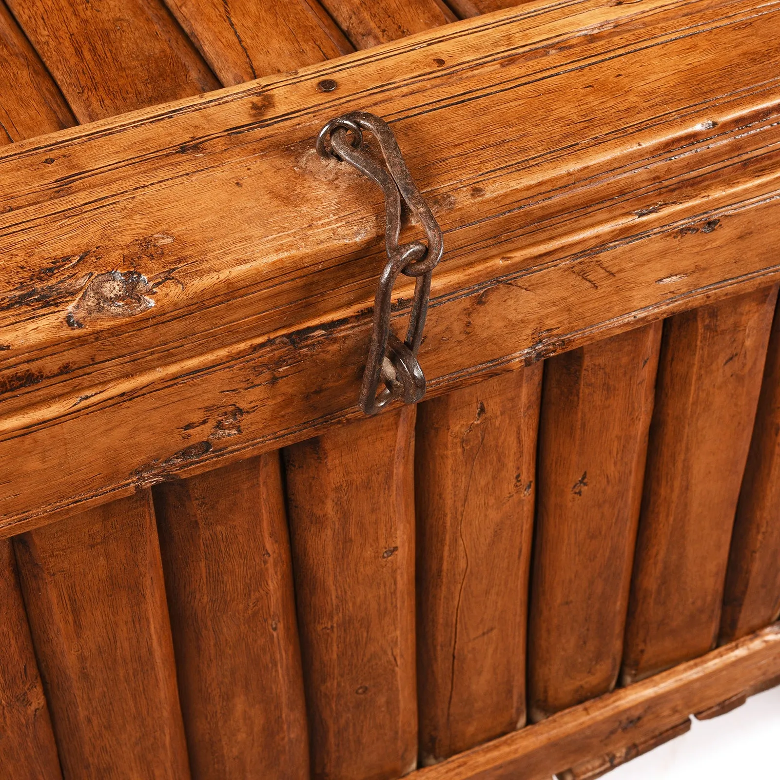 Indian Stick Box Storage Chest From Jaisalmer - 19th Century