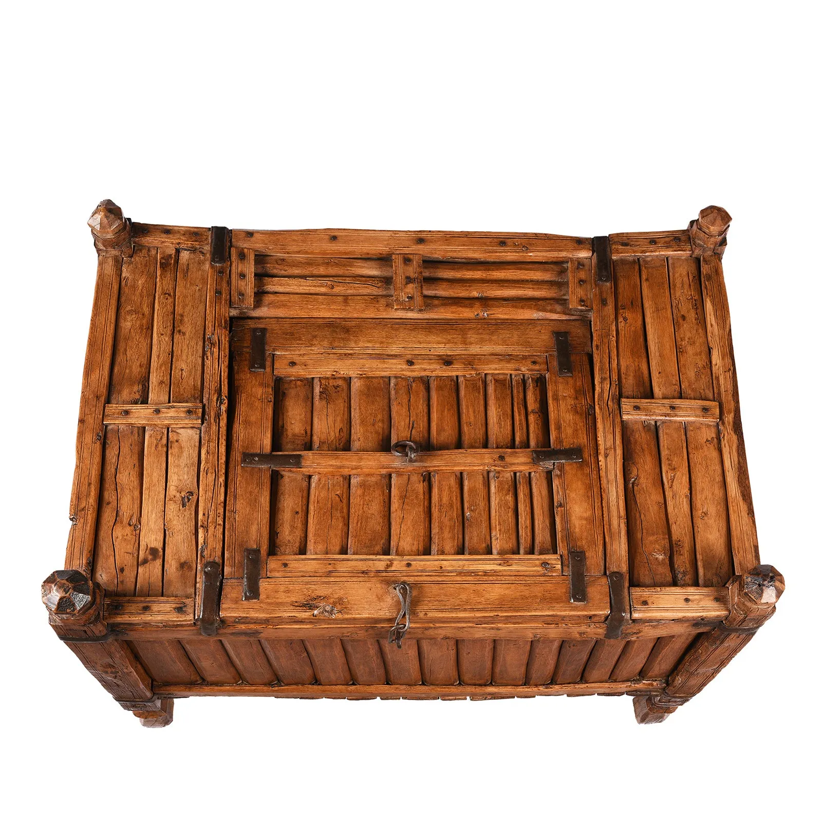 Indian Stick Box Storage Chest From Jaisalmer - 19th Century