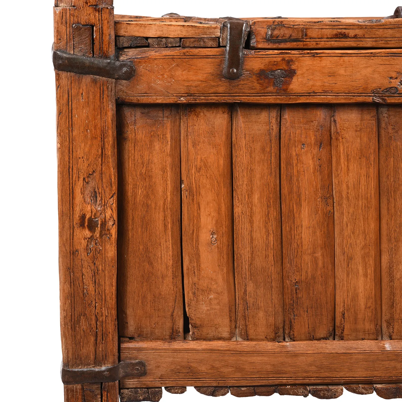 Indian Stick Box Storage Chest From Jaisalmer - 19th Century